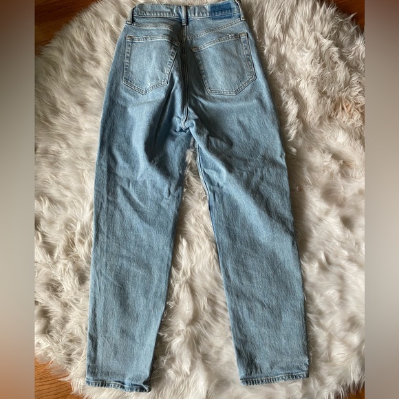 Women's Curve Love Crossover High Rise Dad Jean Light Wash - Picture 2 of 3